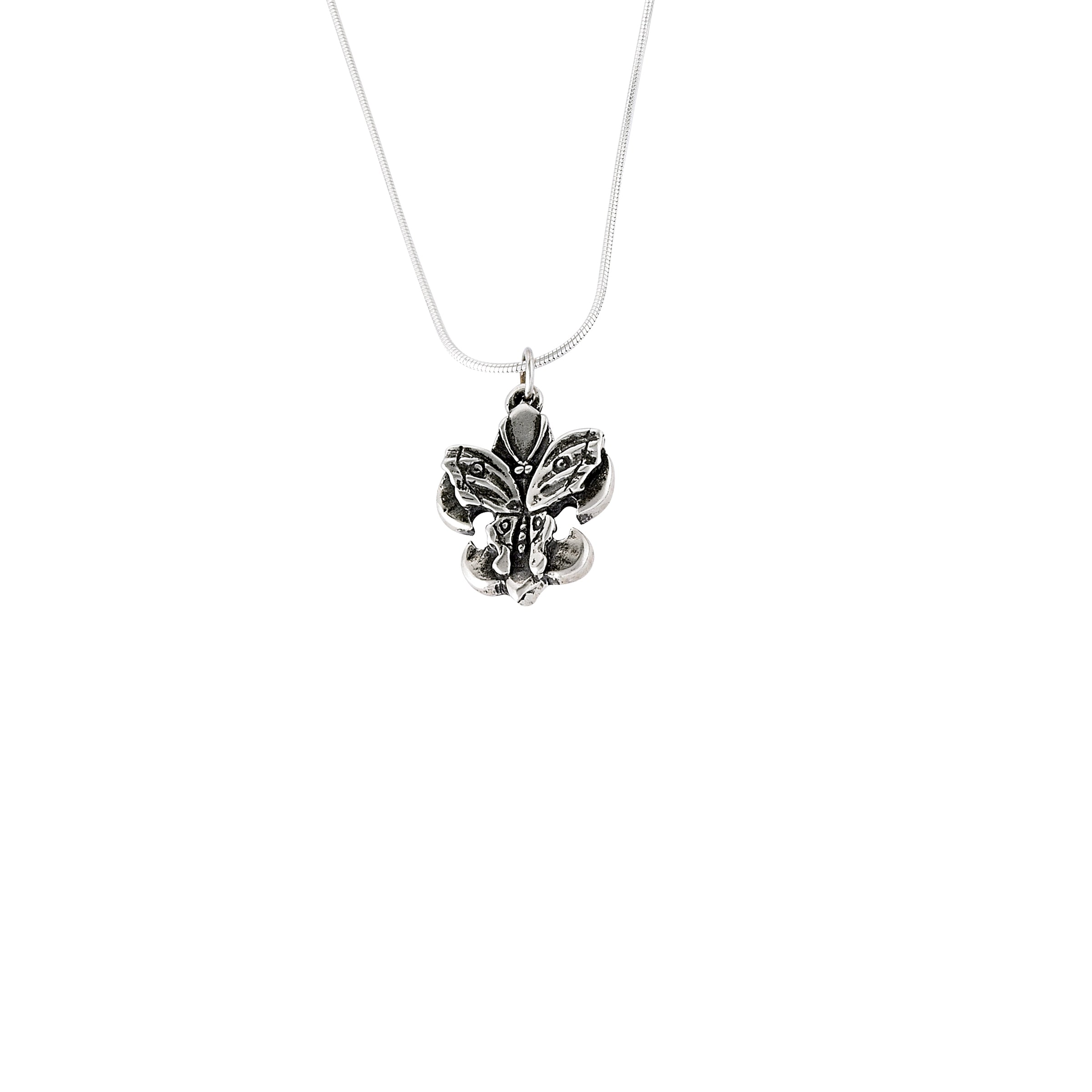Fleur de Lis Butterfly Pendant