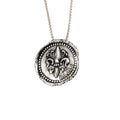 Fleur de Lis Doubloon Large Pendant