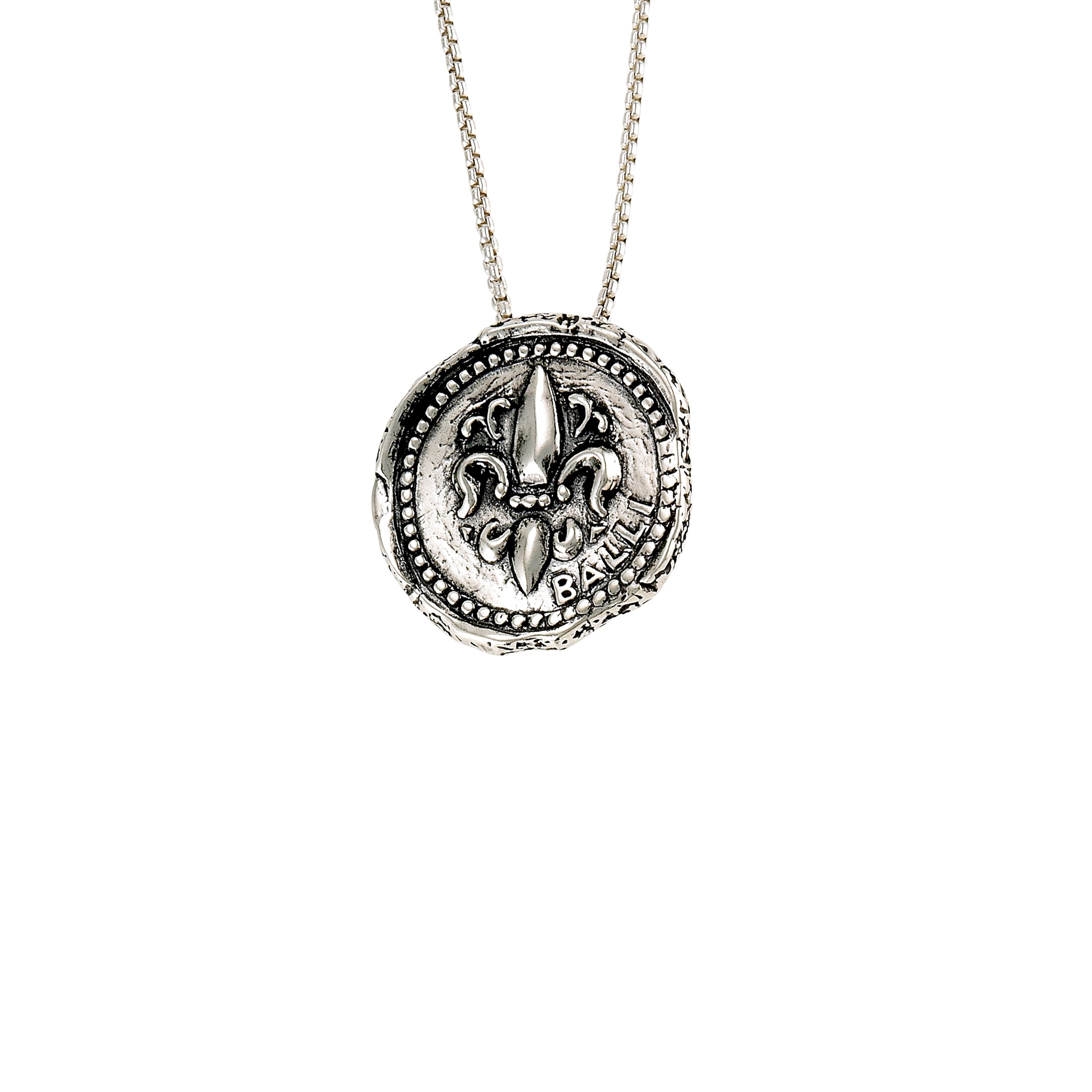 Fleur de Lis Doubloon Large Pendant
