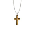 Steelworker Cross Bronze Pendant