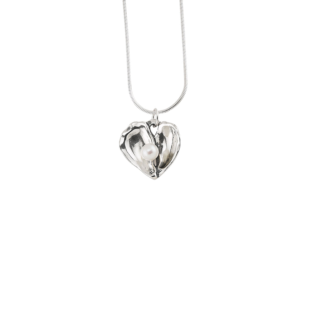 Oyster Heart Pendant