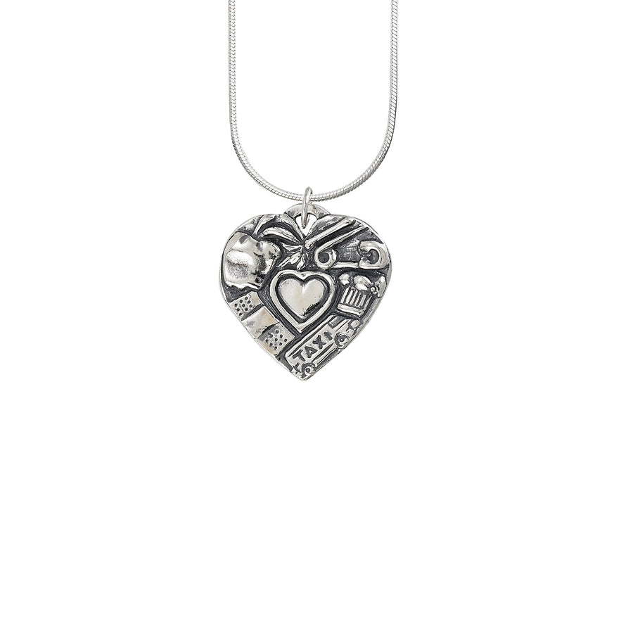 Mother's Heart Solid Pendant