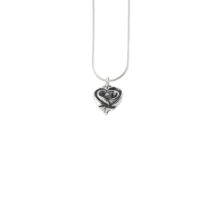 Magnolia Heart Small Pendant