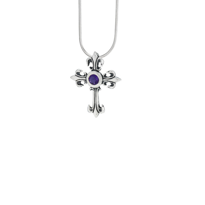 Vieux Carre Cross Stone Pendant