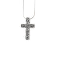 Fleur de Lis Brick Cross Pendant