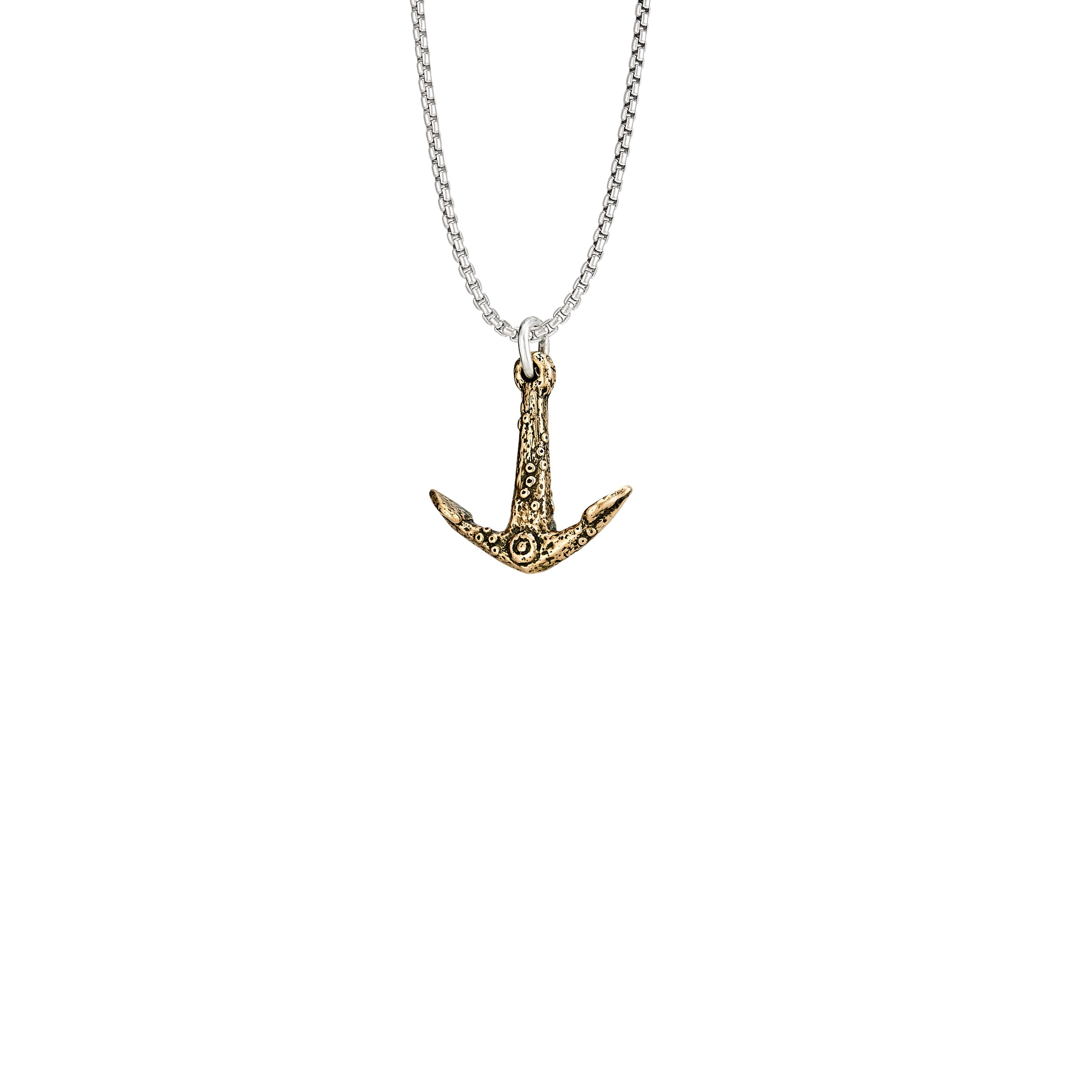 Ancient Anchor Bronze Pendant