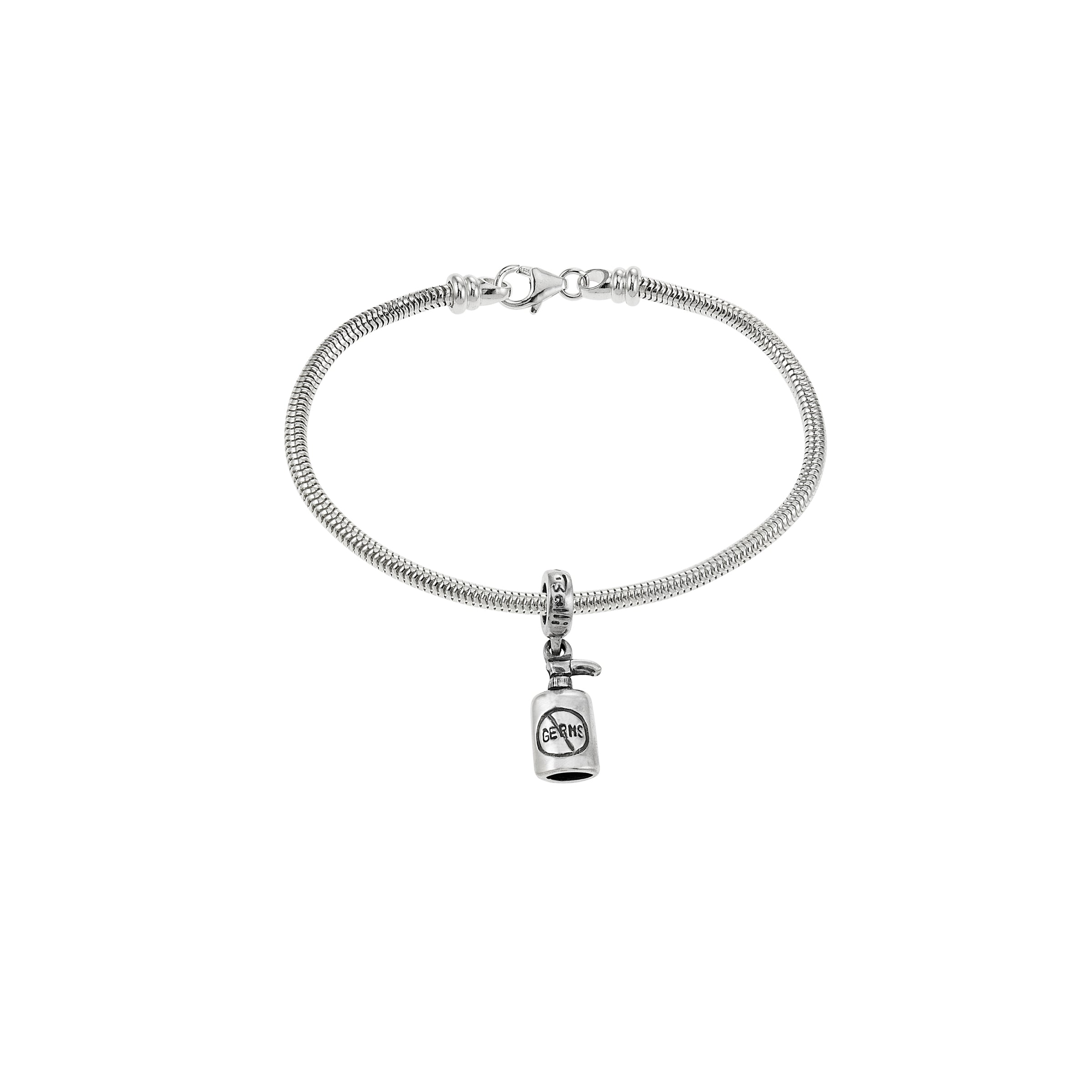 "2 per Customer" Hand Sanitizer Lagniappe Loop Charm/Pendant