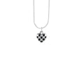 Checkered Heart Pendant