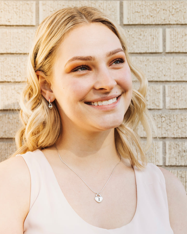 Love Lock Hoop Earrings