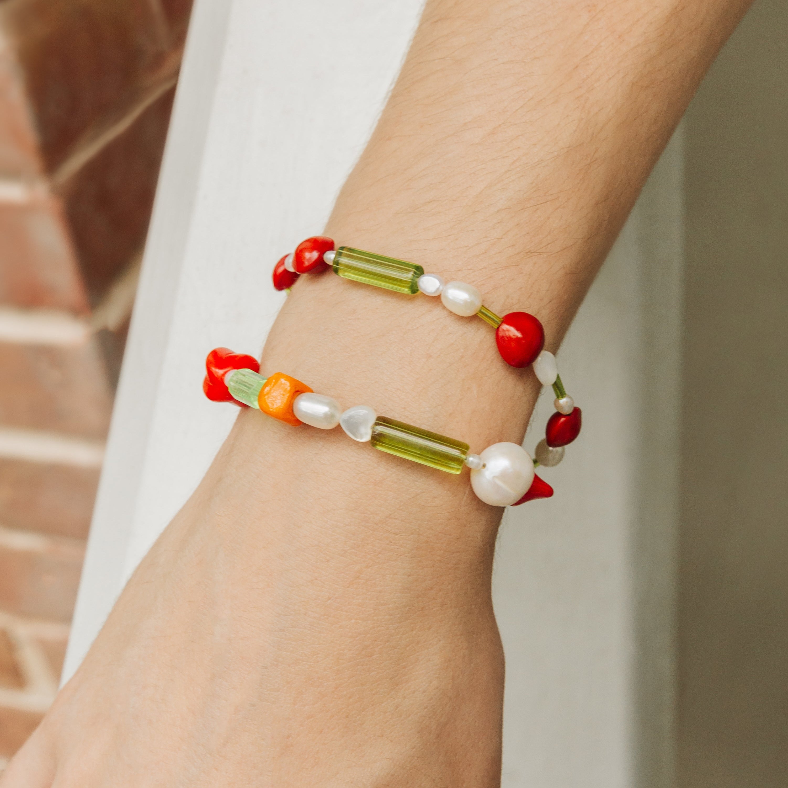 Red Beans and Rice Bracelet