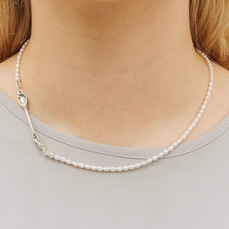 White Rice Necklace
