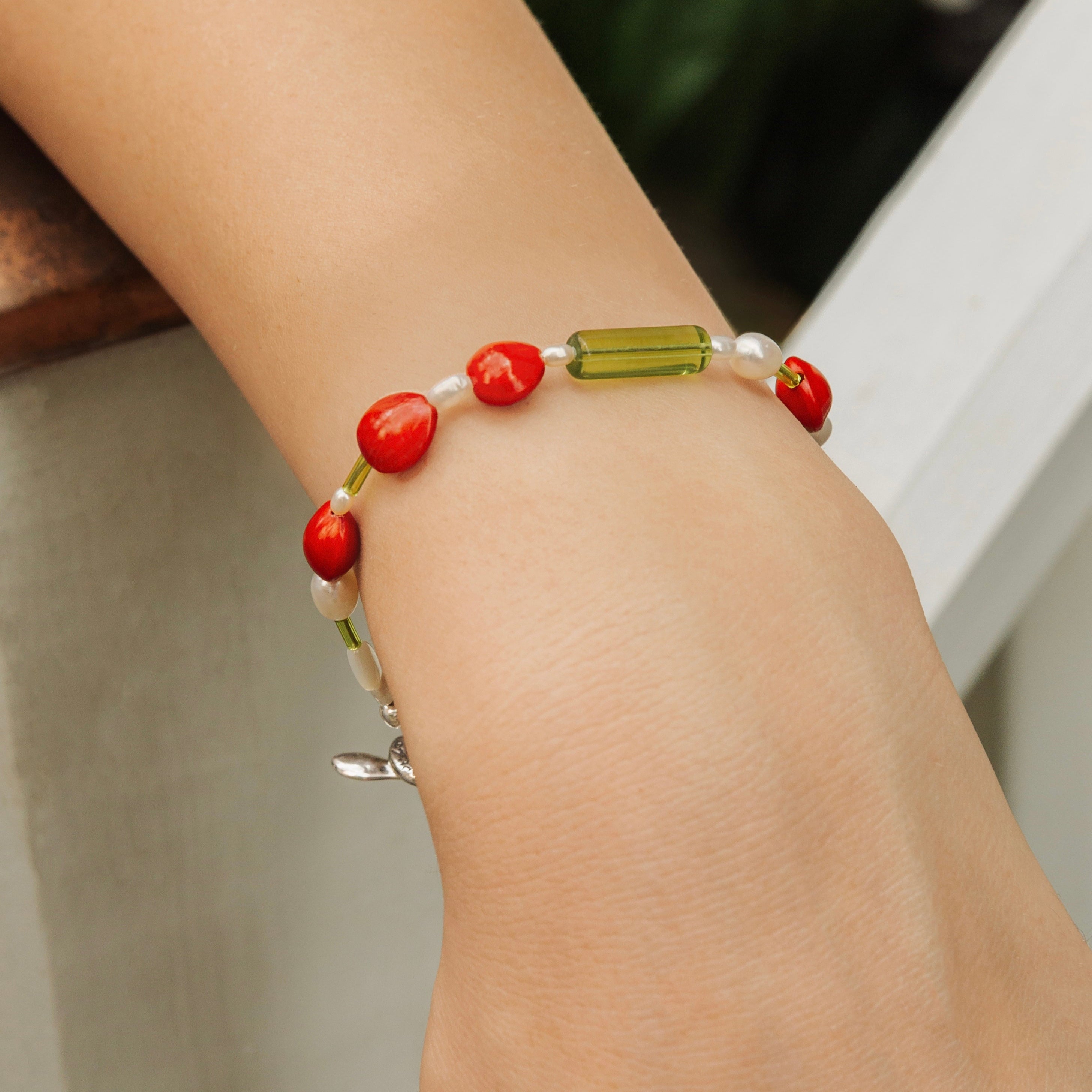 Red Beans and Rice Bracelet