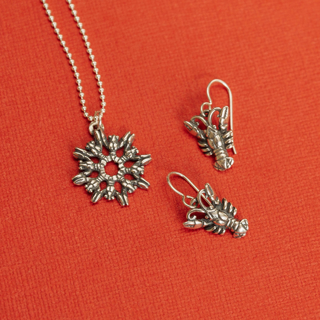 Crawfish Snowflake Pendant