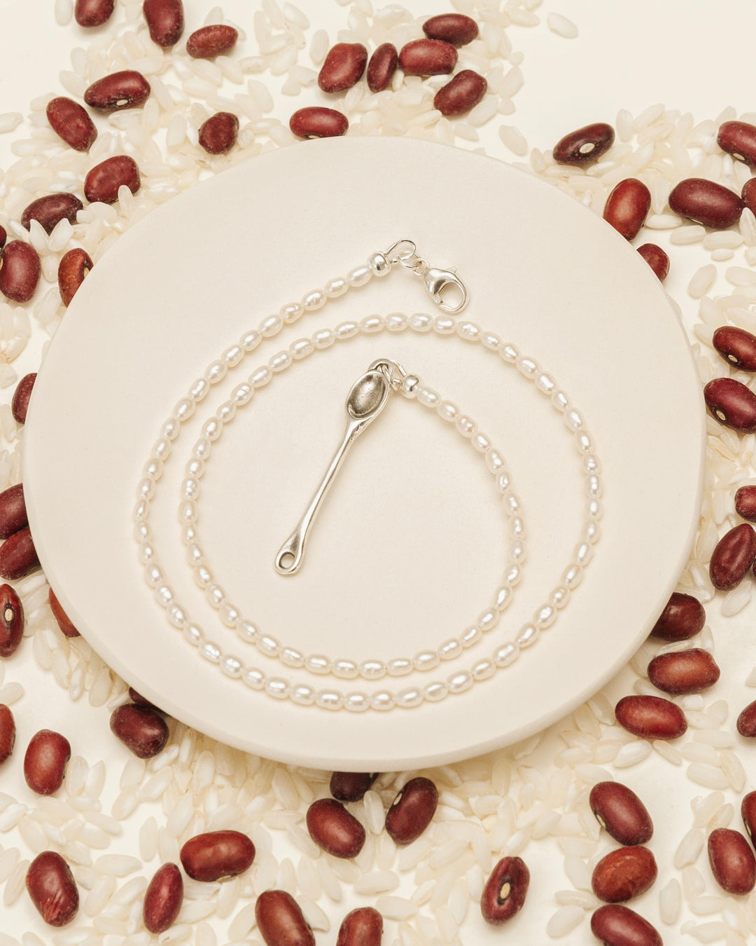 White Rice Necklace