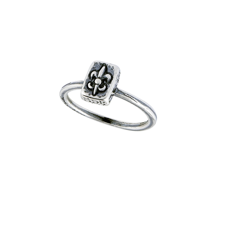 Fleur de Lis Brick Mini Ring