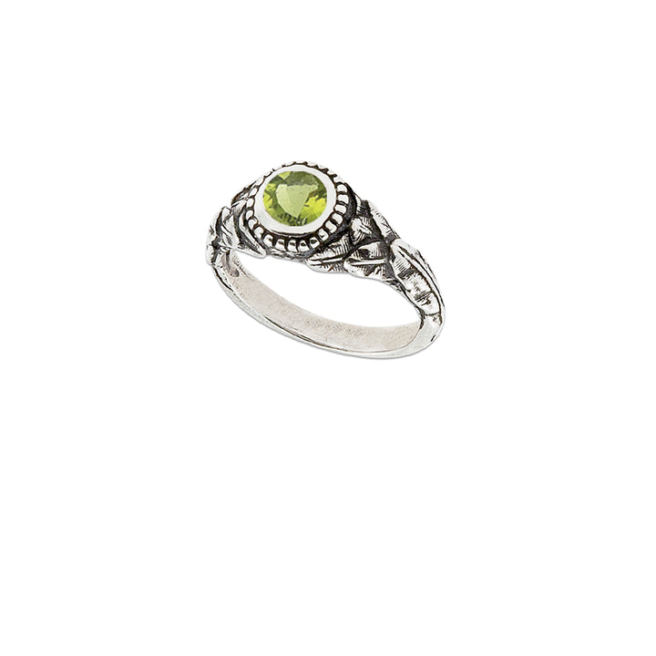 Banana Leaf Stone Ring