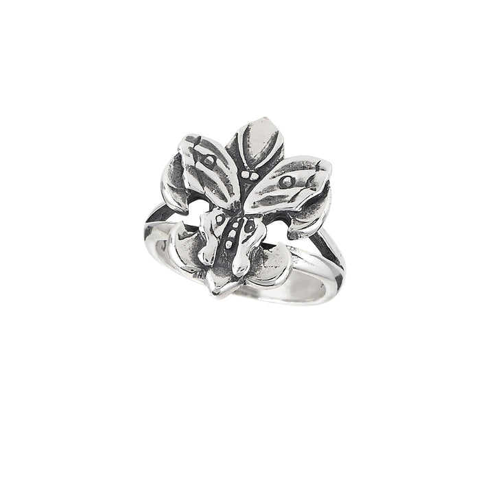 Fleur de Lis Butterfly Ring