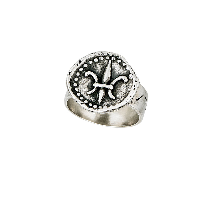 Fleur de Lis Doubloon Ring