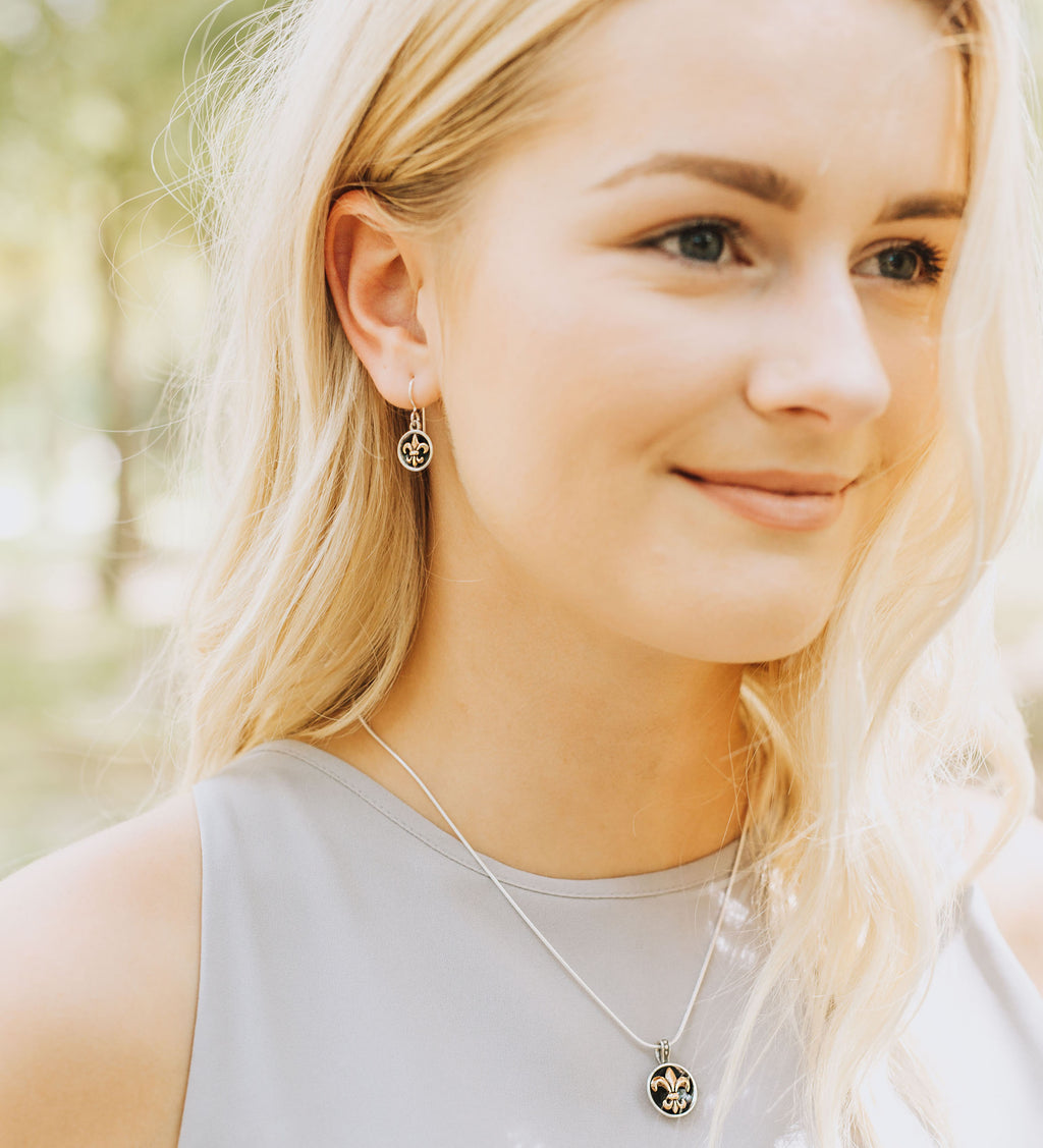 Fleur de Lis Roux Earrings