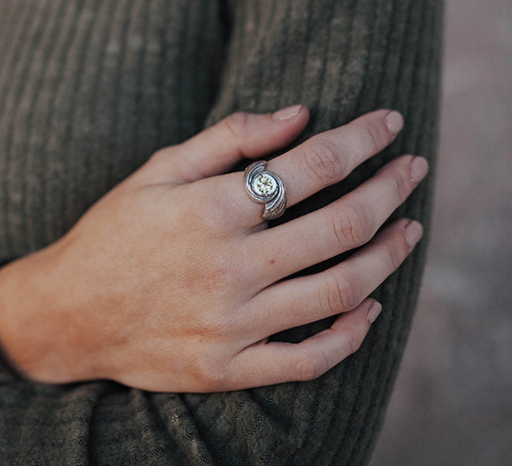 Hurricane Large Stone Ring