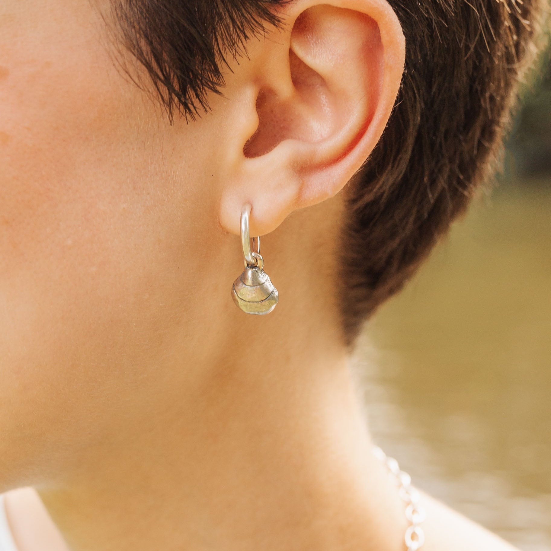 Shell Hoop Earrings