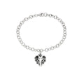 sterling silver angel of hope bracelet with angel wing cross charm