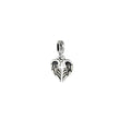 sterling silver angel of hope slide charm with angel wing cross design