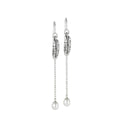 Banana Leaf Pearl Earrings