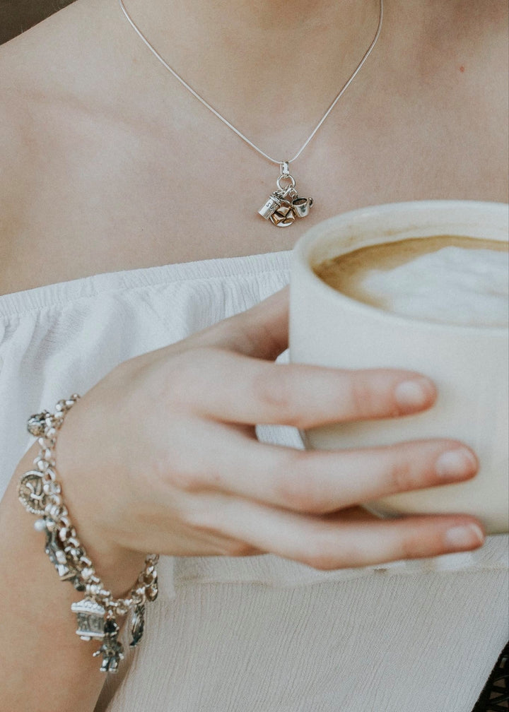 Cafe' au Lait and Beignets Trio Pendant