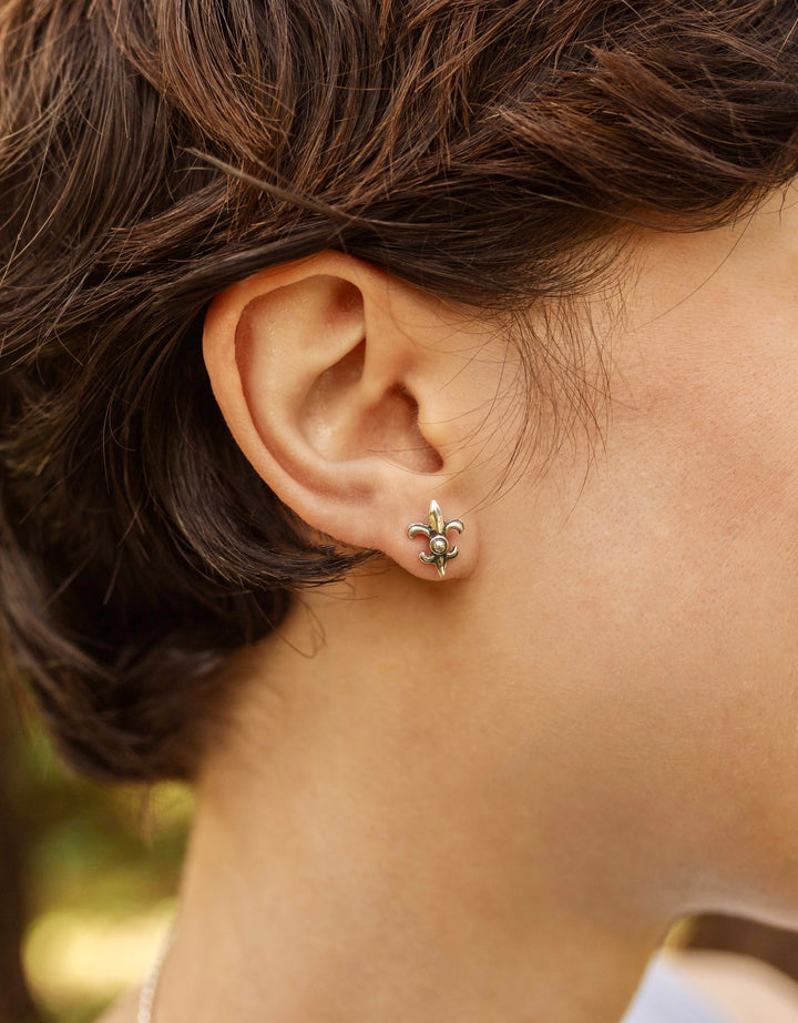 Fleur de Lis Mini Post Earrings