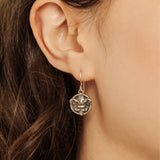 Water Lily Circle Earrings