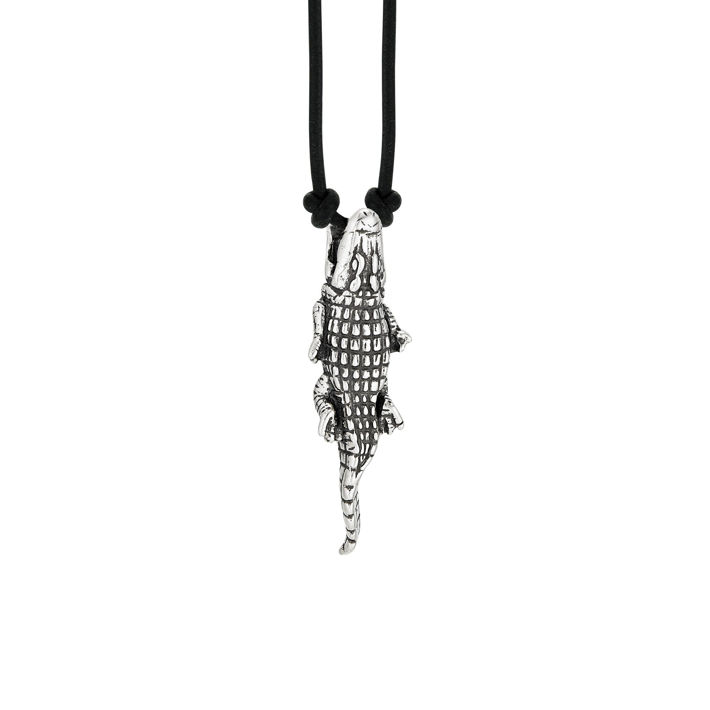 Large Biting Alligator Necklace