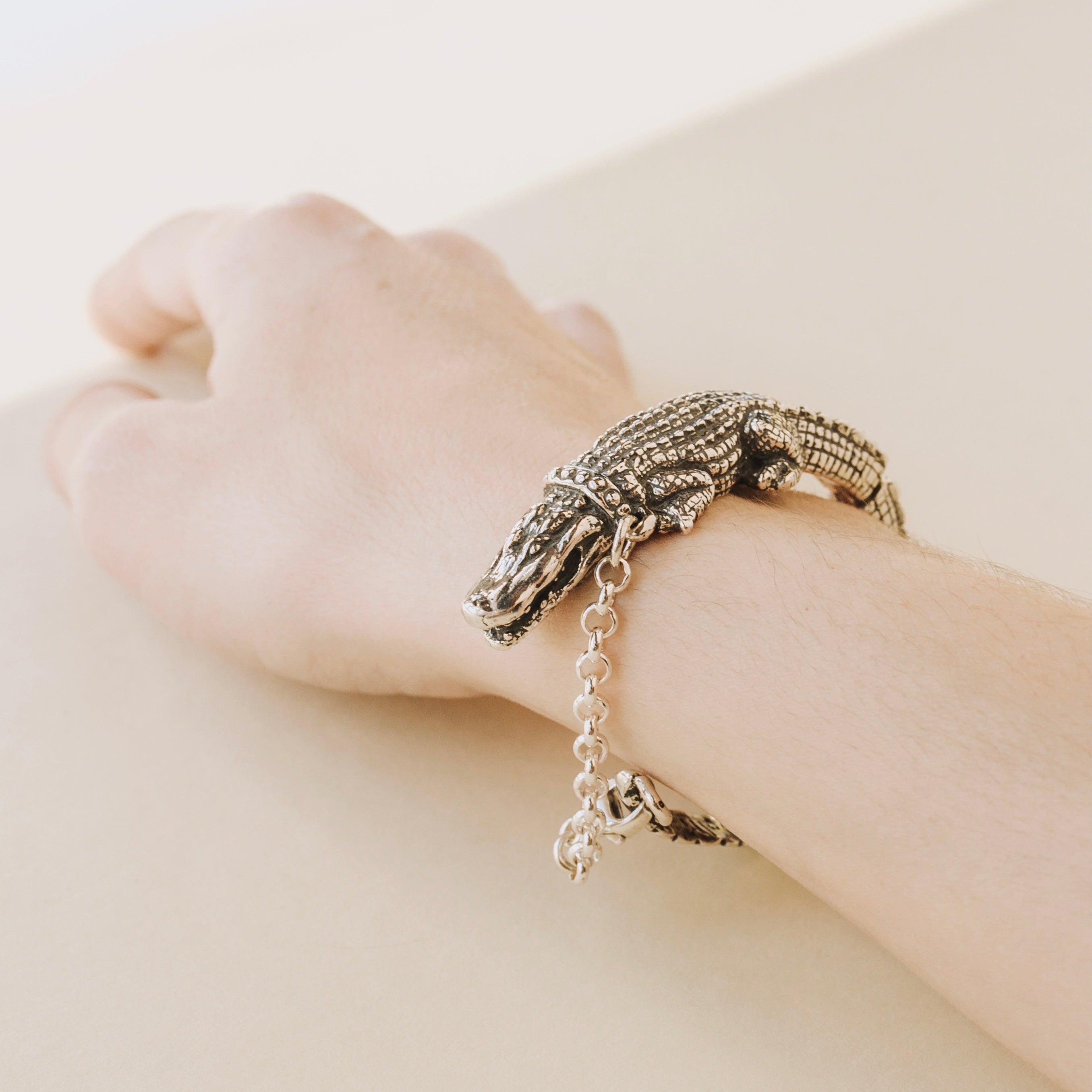Pet Alligator Bangle Bracelet
